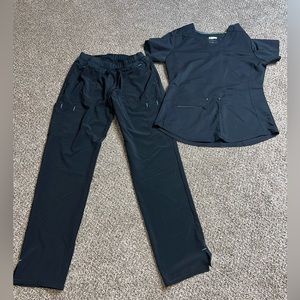 Black medical scrubs